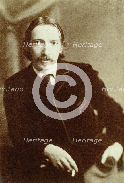 Robert Louis Stevenson, Scottish author, c1870-1894. Artist: Unknown