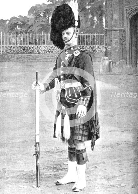 'Colour-Sergeant, The Queen's Own Cameron Highlanders', c1880. Artist: Gregory & Co.