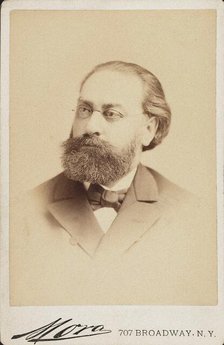 Portrait of the violinist and composer Rudolf Bial (1834-1881), c. 1880. Creator: Photo studio Jose Maria Mora.