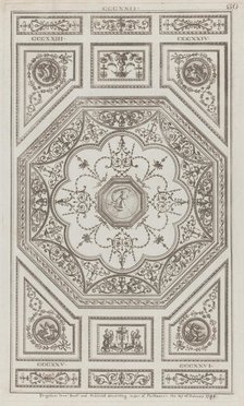 Ceiling Ornament, nos. CCCXXII-CCCXXVI ("Designs for Various Ornaments," pl. ..., February 27, 1791. Creator: Michelangelo Pergolesi.