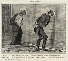 L'Acteur...on voit bien qu'il fait chaud..., 1856. Creator: Honore Daumier.