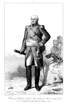 Joseph Hyacinthe (1734-1827), Marquis de Viomenil and Marshal of France, 1839.Artist: Julien Leopold Boilly