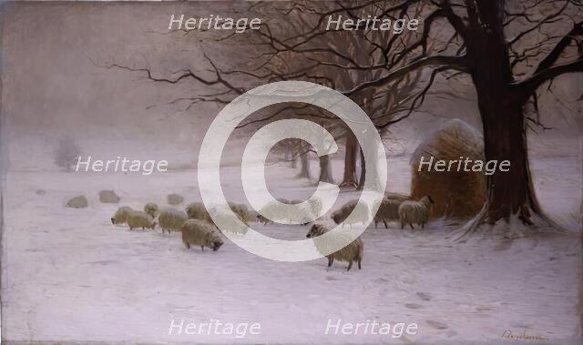 Sheep in a Snowstorm, 1892 - 1893. Creator: Joseph Farquharson.