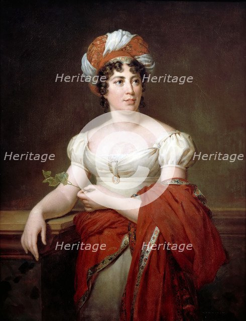 Portrait of the author Baronne Anne Louise Germaine de Staël (1766-1817). Artist: Gérard, François Pascal Simon (1770-1837)
