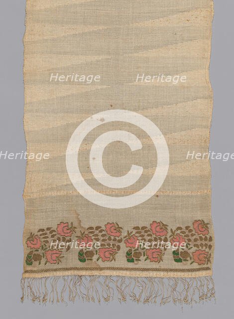 Towel, Turkey, 19th century. Creator: Unknown.