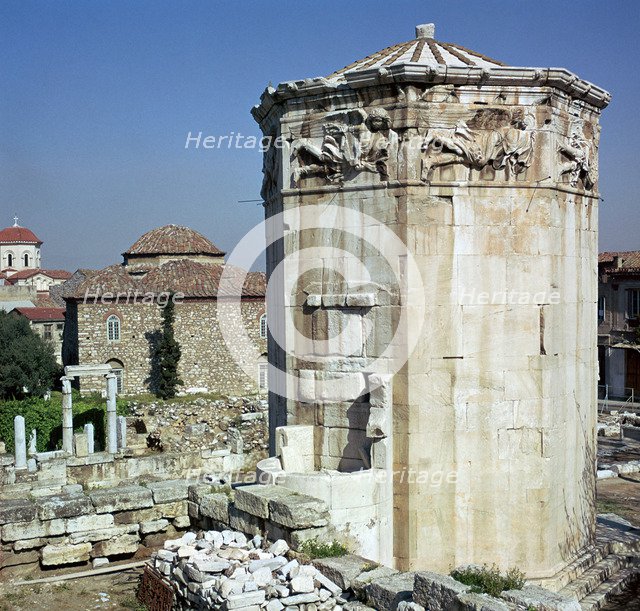 The tower of the winds in Athens, 1st century. Artist: Unknown
