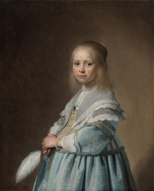 Portrait of a Girl Dressed in Blue, 1641. Creator: Jan Verspronck.
