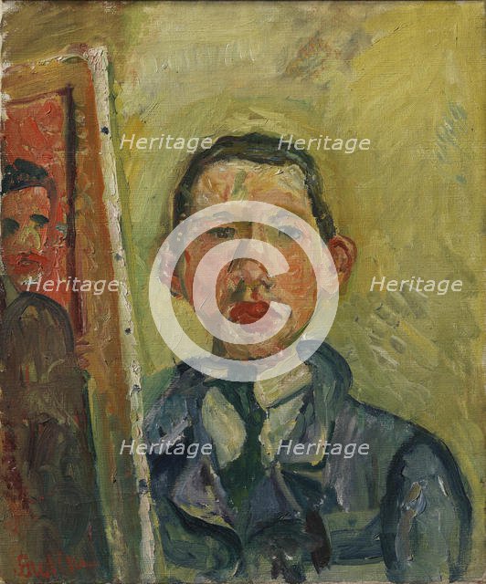 Self-Portrait. Artist: Soutine, Chaim (1893-1943)