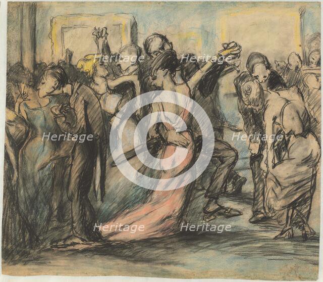 Society Ball [verso], c. 1907. Creator: George Wesley Bellows.