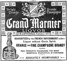 Grand Marnier liquor, 1909. Creator: Unknown.