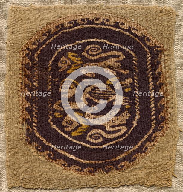 Fragment, with a Segmentum, from a Tunic, 400s - 600s. Creator: Unknown.