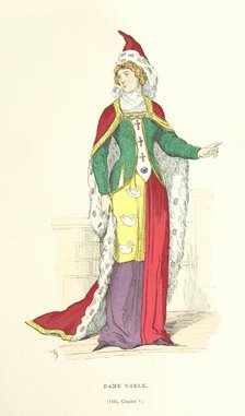 Noble lady, 1364, (1882). Creator: Unknown.