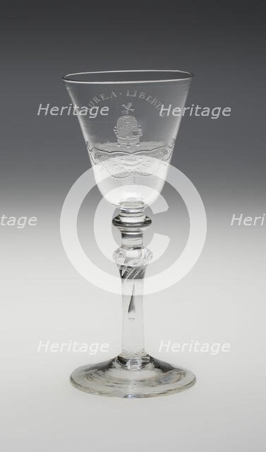 Wine Glass, England, c. 1750. Creator: Unknown.