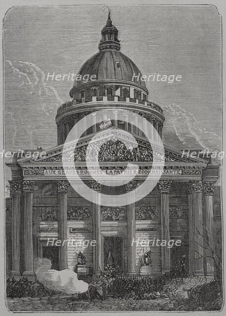 Defence of the Panthéon barricade, Paris Commune, France, 1871.  Creator: Unknown.