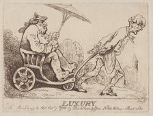 Luxury, October 7, 1780., October 7, 1780. Creator: Thomas Rowlandson.