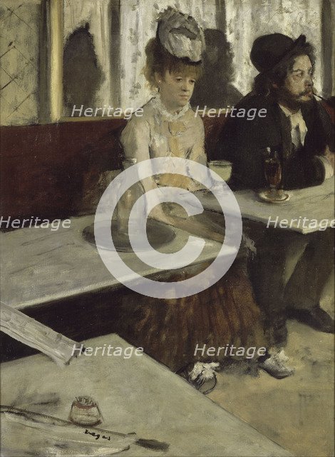 In a Café (Absinthe), 1873. Artist: Degas, Edgar (1834-1917)