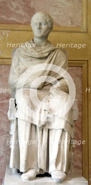 Statue of a seated philosopher, 1st century. Artist: Unknown