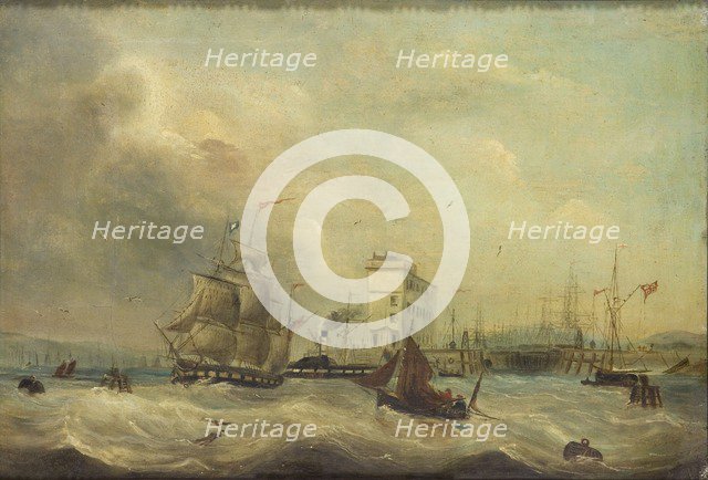 'Cardiff Docks', 1844. Artist: J Price