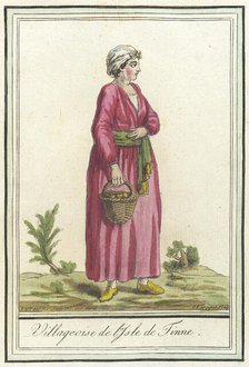 Costumes de Différents Pays, 'Villageoise de l'Isle de Tinne', c1797. Creators: Jacques Grasset de Saint-Sauveur, LF Labrousse.