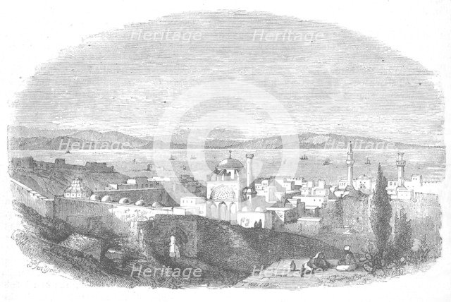 'City and Bay of Acre', c1880. Artist: Unknown.