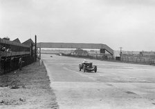 Talbot 95 Special of GA Wooding racing at Brooklands, 1938 or 1939. Artist: Bill Brunell.