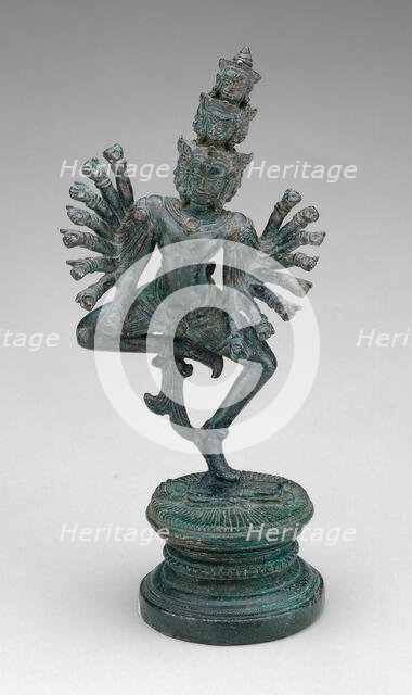 Dancing Hevajra (Ardhaparyanka), Angkor period, 12th/13th century. Creator: Unknown.
