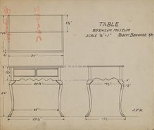 Table, 1935/1942. Creator: Robert Brigadier.
