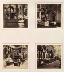 [Views of Byzantine Court with Royal Effigies], ca. 1859. Creator: Attributed to Philip Henry Delamotte.