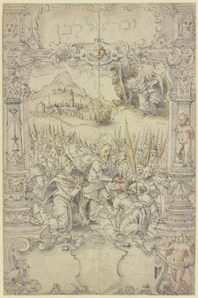 Coronation of Saul by Samuel, 1598. Creator: Hans Jakob Dunz.