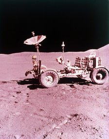 The first Lunar Roving Vehicle, Apollo 15, July 1971. Creator: NASA.