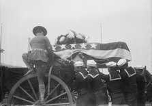 Vera Cruz dead, putting casket on caisson, 1914. Creator: Bain News Service.