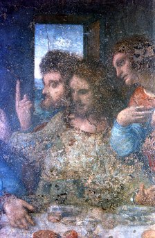 'The Last Supper' (detail), 1495-1498. Artist: Leonardo da Vinci