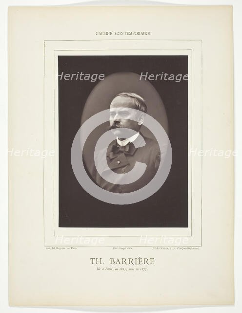 Theodore Barrière, c. 1853/73. Creator: Nadar.