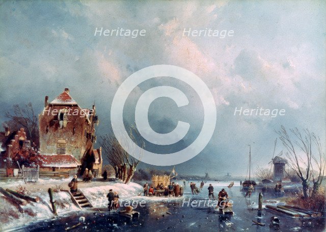 'Frozen River', 1787-1870. Artist: Andreas Schelfhout