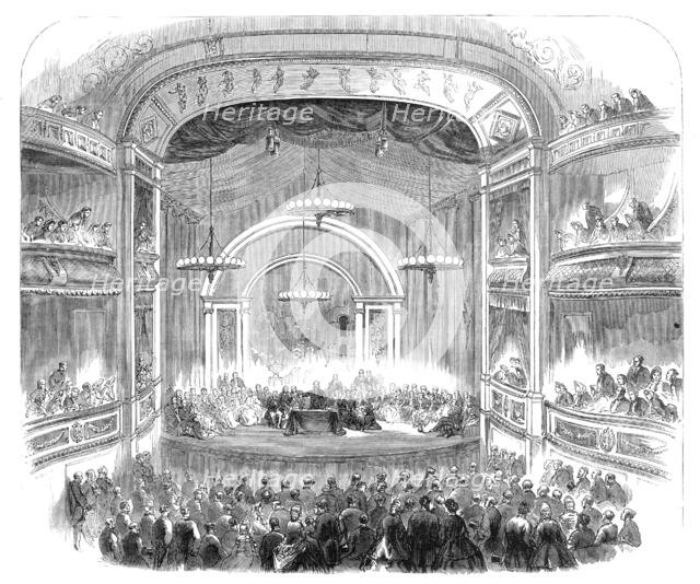 The British Association at Bath: Sir Charles Lyell delivering the presidential address..., 1864. Creator: Unknown.