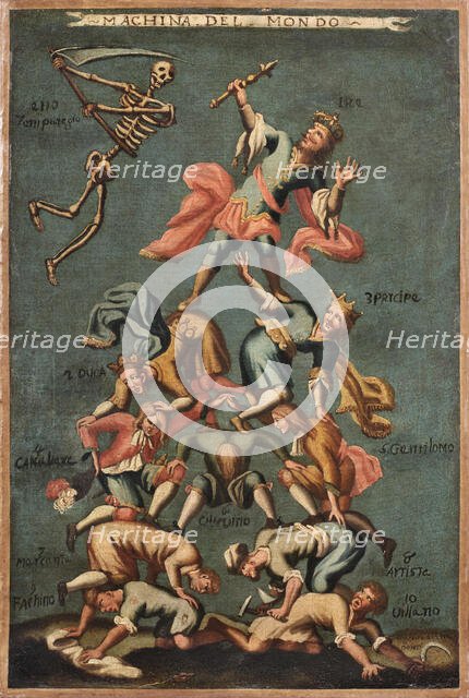 Machina del mondo, um 1700. Creator: Mitelli, Giuseppe Maria, (Follower)  .