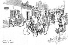 ''A Tour of the Pickwick Cycling Club in France', 1888. Creator: C Angerer & Goschl.