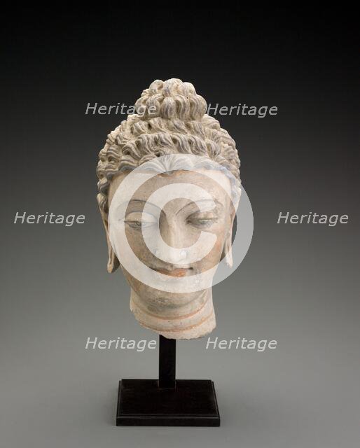 Head of Buddha, 3rd-4th centuries. Creator: Unknown.