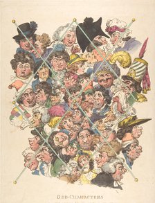 Odd Characters, February 16, 1801., February 16, 1801. Creator: Thomas Rowlandson.