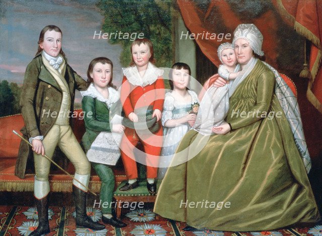'Mrs Noah Smith and Her Children', 1798. Artist: Ralph Earl