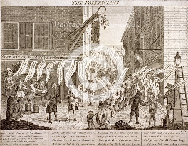 'The politicians', 1763. Artist: Anon