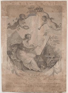 Trade Card for Dorme, Engraver, 19th century. Creator: Anon.