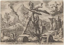The Age of Iron, 1589. Creator: Goltzius, Workshop of Hendrick, after Hendrick Gol.