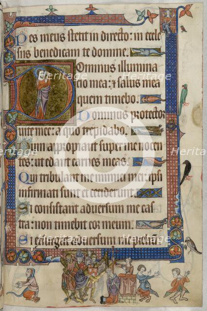 Psalm 24; Thomas Becket, c1325-1335.  Creator: Unknown.