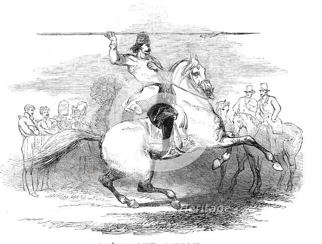 The "Tartar Soldier", in Hyde Park, 1844. Creator: Unknown.