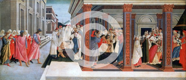 'Four Scenes from the Early Life of Saint Zenobius', c1500. Artist: Sandro Botticelli