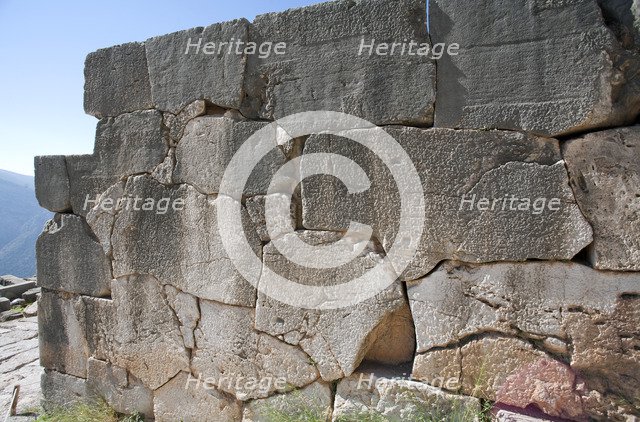 The altar of the Temple of Apollo, Delphi, Greece. Artist: Samuel Magal