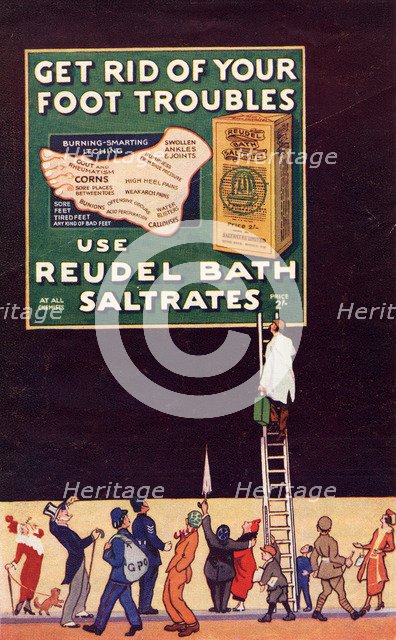 Reudel Bath Saltrates, 1910s. Artist: Unknown