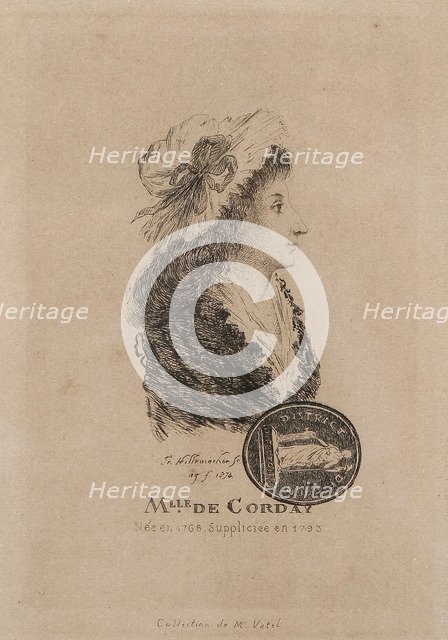 Portrait of Charlotte Corday (1768-1793).