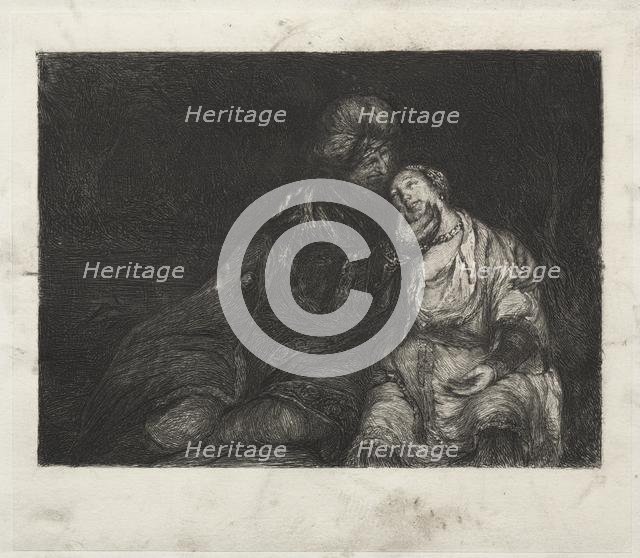 Two Figures, 1800s. Creator: Unknown.